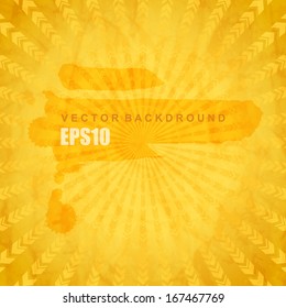 White grunge banner with copy space on abstract background. Vector illustration.