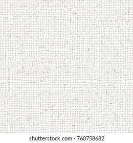 White Grunge Canvas Texture. Abstract Vector Background.