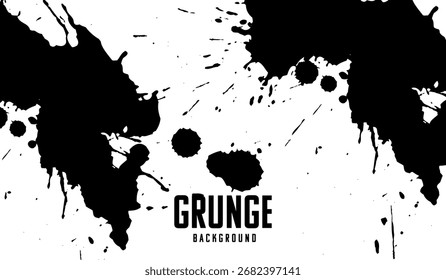 Grunge blanco sobre fondo negro para el fondo abstracto del grunge de la textura de la superposición