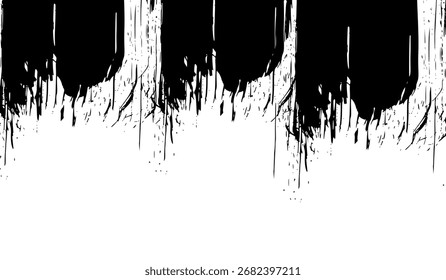 Grunge blanco sobre fondo negro para el fondo abstracto del grunge de la textura de la superposición