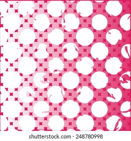 White Grunge. Pink background. Stock vector Illustration  