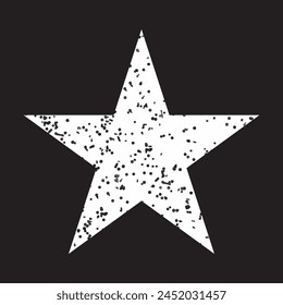 White grunge star imprints.  Vector illustration. eps 10