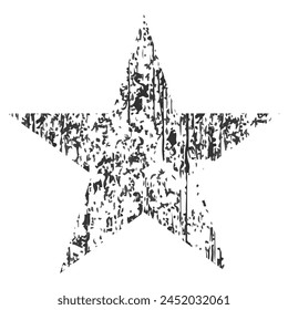 White grunge star imprints.  Vector illustration. eps 10