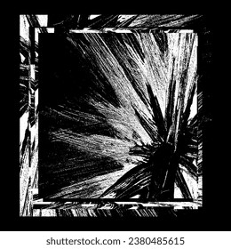 Textura de grano blanco aislada en un fondo negro