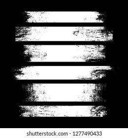 White grunge textured badge vector set