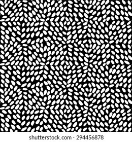 White grungy brush strokes on black background. Minimalistic decorative vector texture for web, print or design. Simple seamless pattern.