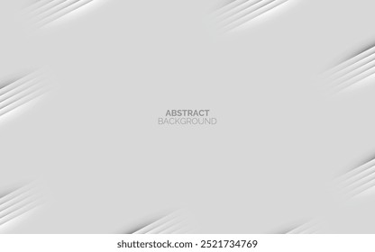 Fondo abstracto de semitono blanco. Patrón de líneas modernas. Diseño geométrico mínimo. Concepto de tecnología futurista. Plantilla Horizontal de Anuncio. Ilustración vectorial