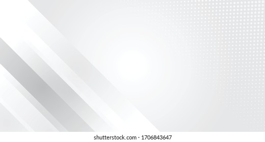 White hafltone box gradient rectangle presentation background. Vector illustration design for presentation, banner, cover, web, flyer, card, poster, wallpaper, texture, slide, magazine, and powerpoint