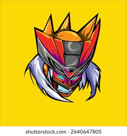 White Haired for E-Sport Logo