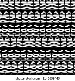 White half dome doodle shapes on a black background. Geometric abstract seamless vector pattern. Monochrom pattern. Great for backgrounds, websites, cards, wallpaper, fabric, packaging. Modern design.