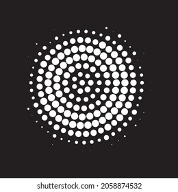 White Halftone Backdrop. Vector Art. Abstract Gradation. Texture Grunge. Dot Illustration. Circle Gradation. Gradient Modern. Round Illustration. Design Illustration.