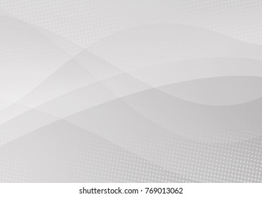 white halftone background with abstract wave