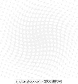 Fondo blanco de medio tono. Punto de polka blanco. Patrones de semitono. Ilustración vectorial.