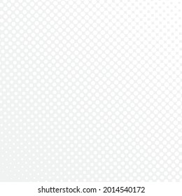 White halftone background. White polka dot. Halftone patterns. Vector illustration.