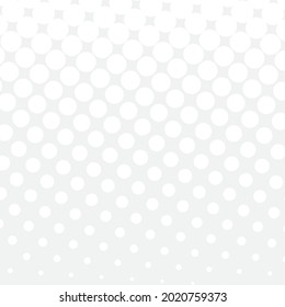Fondo blanco de medio tono. Punto de polka blanco. Patrones de semitono. Ilustración vectorial.