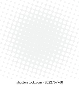 Fondo blanco de medio tono. Punto de polka blanco. Patrones de semitono. Ilustración vectorial.