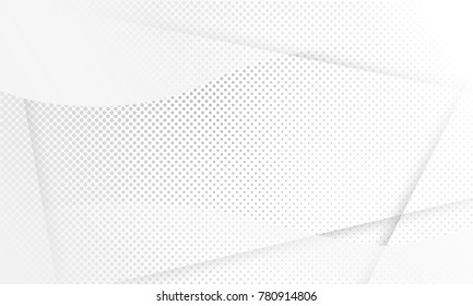 white halftone background. vector abstract design.