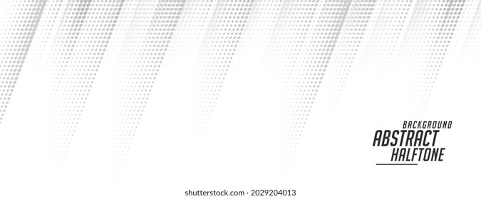 white halftone banner in motion line style