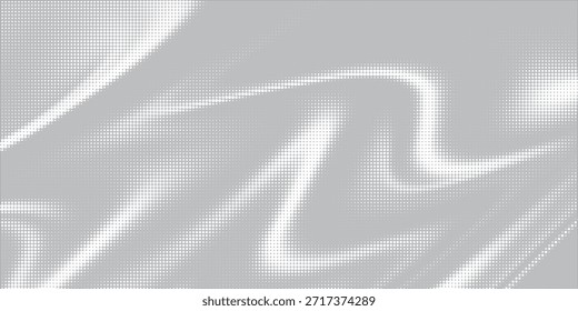 Fondo de textura de tecnología de luz de punto de semitono blanco. fondo de semitono. Vector
