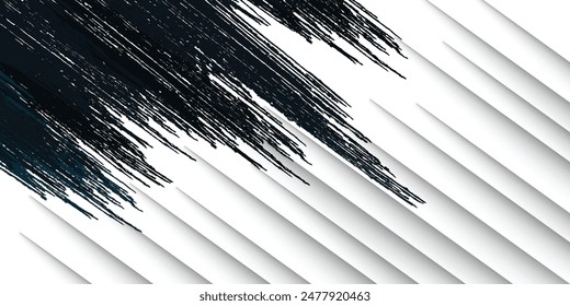 Fondo de textura grunge degradado de patrón de color negro de puntos de semitono blanco. Ilustración vectorial de estilo deportivo de cómic de arte pop punto