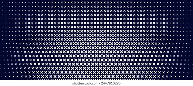 Puntos de semitonos blancos \u0026 fondo de textura grunge degradado de patrón de color azul.
