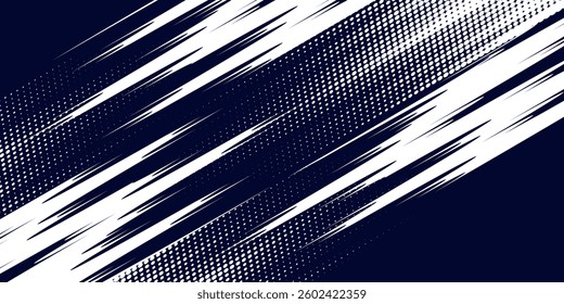 White halftone dots \u0026 gradient blue color pattern grunge texture background. Sports dots vector eps10
