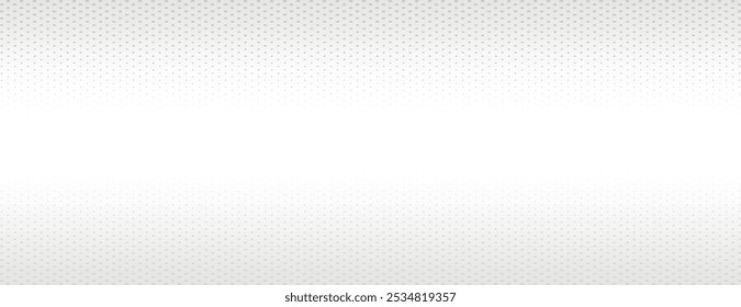 Fondo degradado semitono blanco. Fondo de Vector de Anuncio semitono degradado blanco. Gradiente de fondo blanco textura de semitono mínima. Fondo de Vector de Anuncio degradado de semitono blanco mínimo