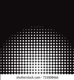 white halftone pattern. Vector background