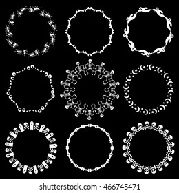 White Halloween Frames