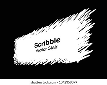 Weiße, handgezeichnete Rechteckform eines zarten Bleistiftes. Verkaufsbanner. Scratch pen line Sketch. Pinselstrich-Fleck Vektordesign-Elemente. 