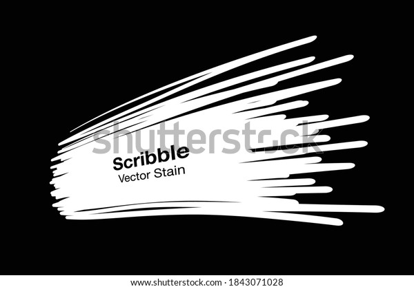 White hand drawn scribble pencil shape. Sale banner.
Scratch pen line sketch. Brush stroke stain. Vector design
elements. 