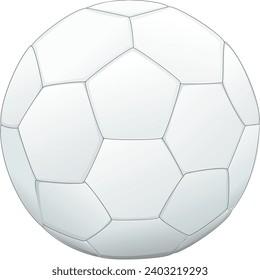 Balonmano blanco aislado (cortado)