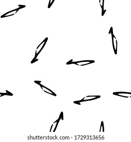 White Handmade Vector Blob Simple Drawn Textile. Hand Vector Line White Doodle Design. Modern Scribble Style Pattern. Black Crayon