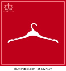 White Hanger - Vector icon
