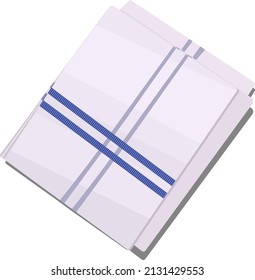 Percha blanca, ilustración, vector sobre fondo blanco.