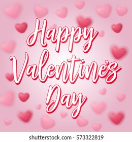 White Happy Valentines Day lettering