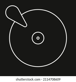 Icono de disco duro blanco sobre fondo oscuro