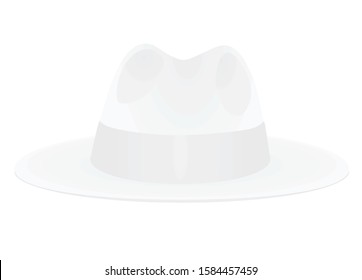 White hat band. vector illustration