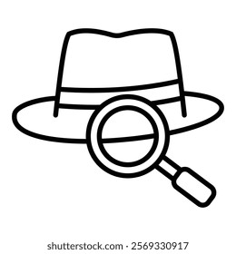 White Hat Icon Element For Design