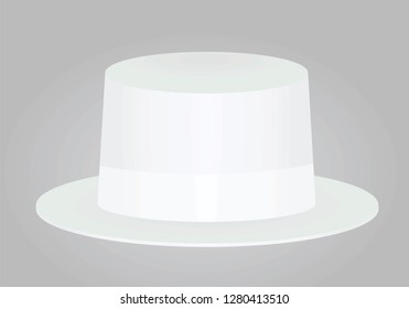 White hat. vector illustration