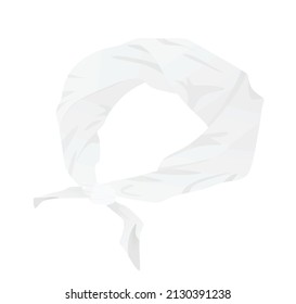 White Head Band. Vector Illustration