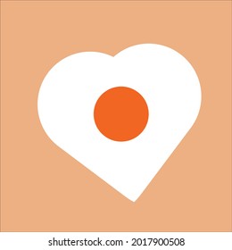 The white heart icon has an orange background for writing a message to make a card.