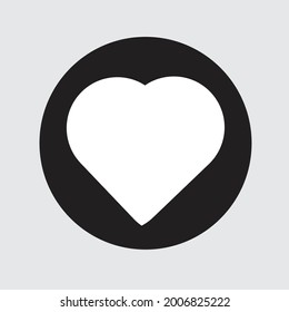 A white heart icon to put a message on an important day.