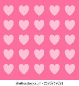 White hearts arranged in a delicate paper-cut romantic pattern, with ample copy space on a soft pastel pink background, create a beautifully aesthnic flat lay design perfect for a Valentine's Day