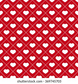 white hearts and lines design