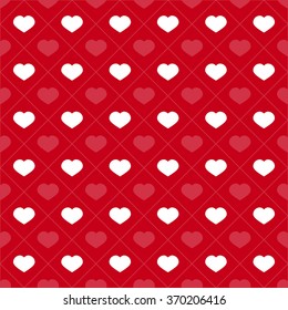 white hearts and lines design