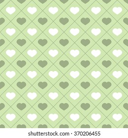 white hearts and lines design