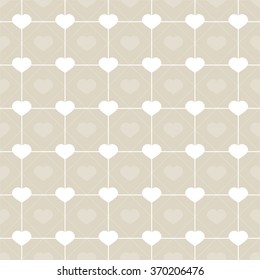 white hearts and lines design