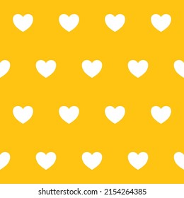 Corazón blanco sobre fondo amarillo patrón sin fisuras con textura vectorial de peces tropicales. Impresión de tela textil. Papel de envoltura de regalo. Fondo. mosaico de repetición. Elemento de plantilla de diseño abstracto. 