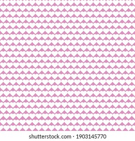 White hearts pattern isolates on pink background.